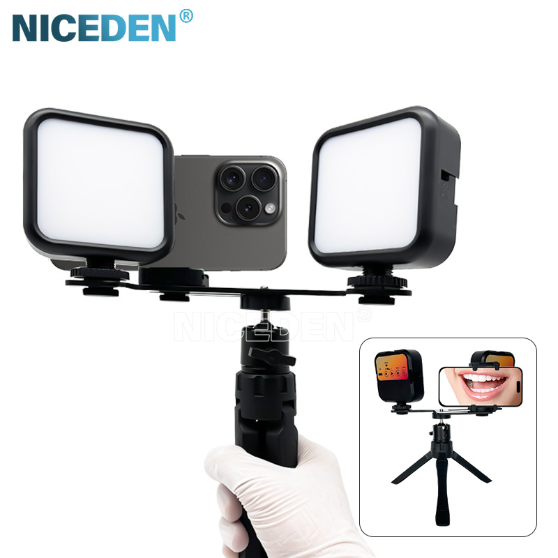 Photography Lighting Handheld - Niceden デンタルポータブルフラッシュライト写真撮影機器ハンドヘルド口腔充填用歯科医照明明るさ調整