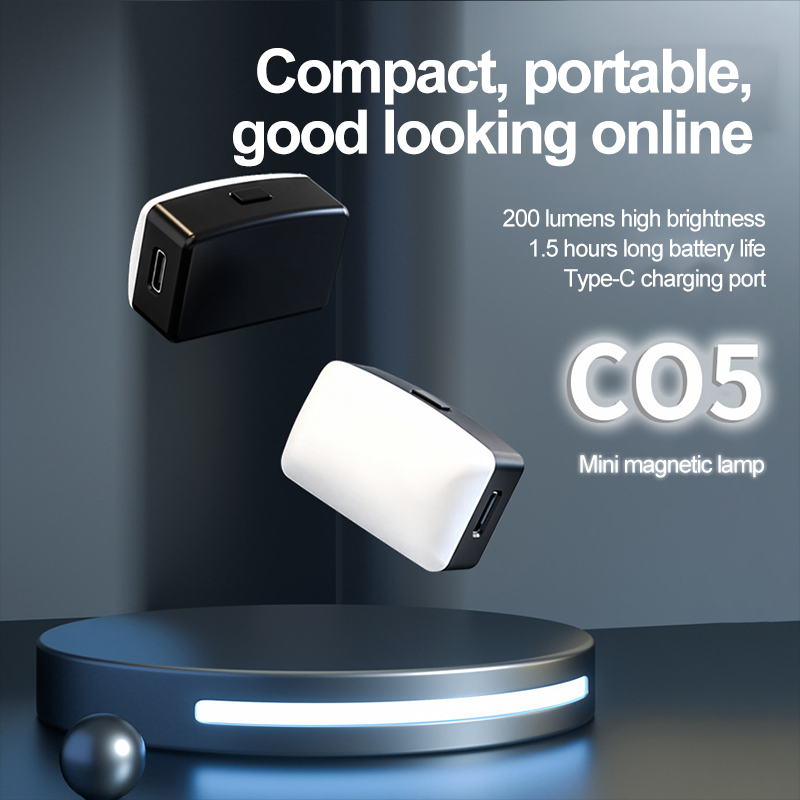 Photography Lighting Description - ミニ磁気セルフィーフィラーライト,ポータブル,ポケットLED,調整可能な照明,ビデオ,tiktok,カメラ,モバイル,iPad用