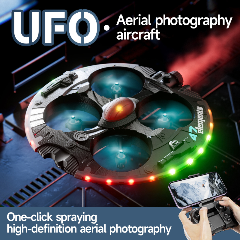 Photography Lighting For Beginners - 空撮用ミニUFO型リモコンクアッドコプター。2.4G、8K、ワンキー噴射機能、6種類の照明モード、光学フローによるホバリング機能、Wi-Fi、FPV、RCドローン。
