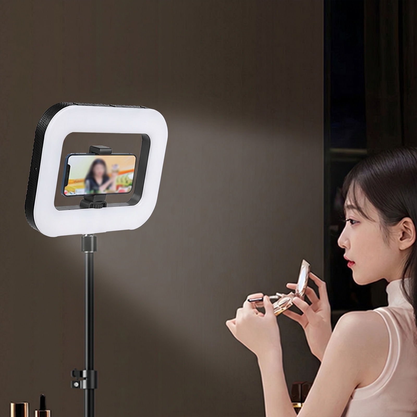 ポータブルスクエアフィルライト 多目的ハンドヘルド自撮りライ - Photography Lighting Handheld のレビューと価格