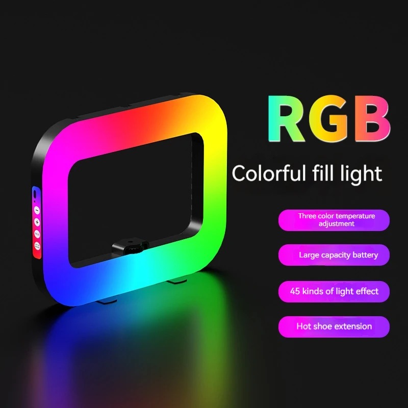 RGBハンドヘルドリングライト、携帯用、スマートフォン用、ラ - Photography Lighting Handheld のレビューと価格