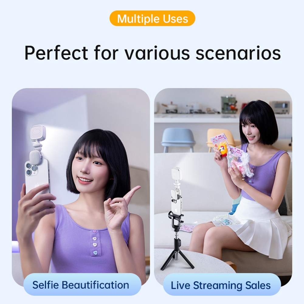 ポータブルLEDセルフィーライトカメラミニフィルライト充電式 - Photography Lighting Description のレビューと価格