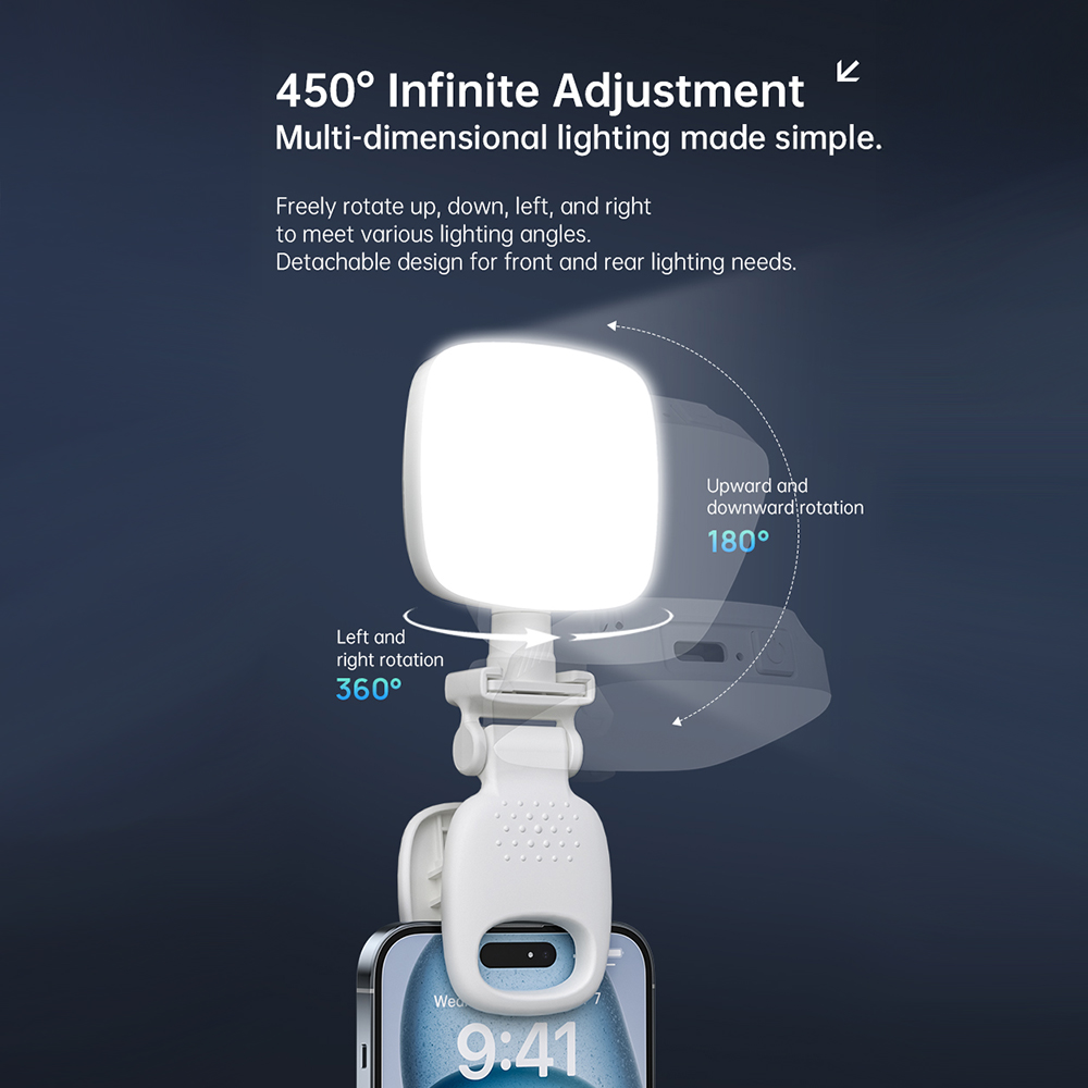 ポータブルLEDセルフィーライトカメラミニフィルライト充電式 - Photography Lighting Description のレビューと価格