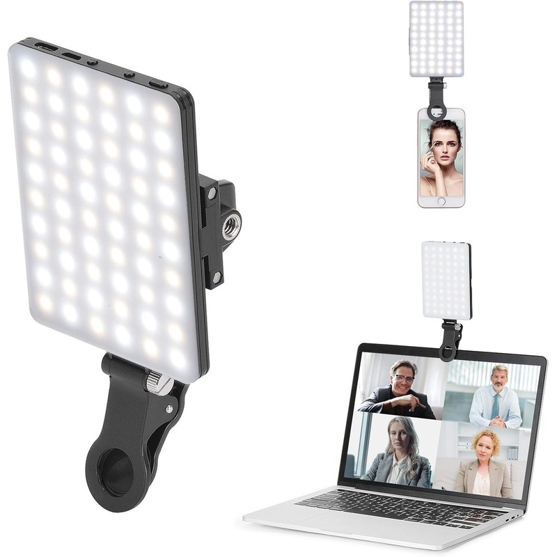 LEDポータブルクリップオン自撮りライト; ビデオ会議用照明 - Photography Lighting Description のレビューと価格