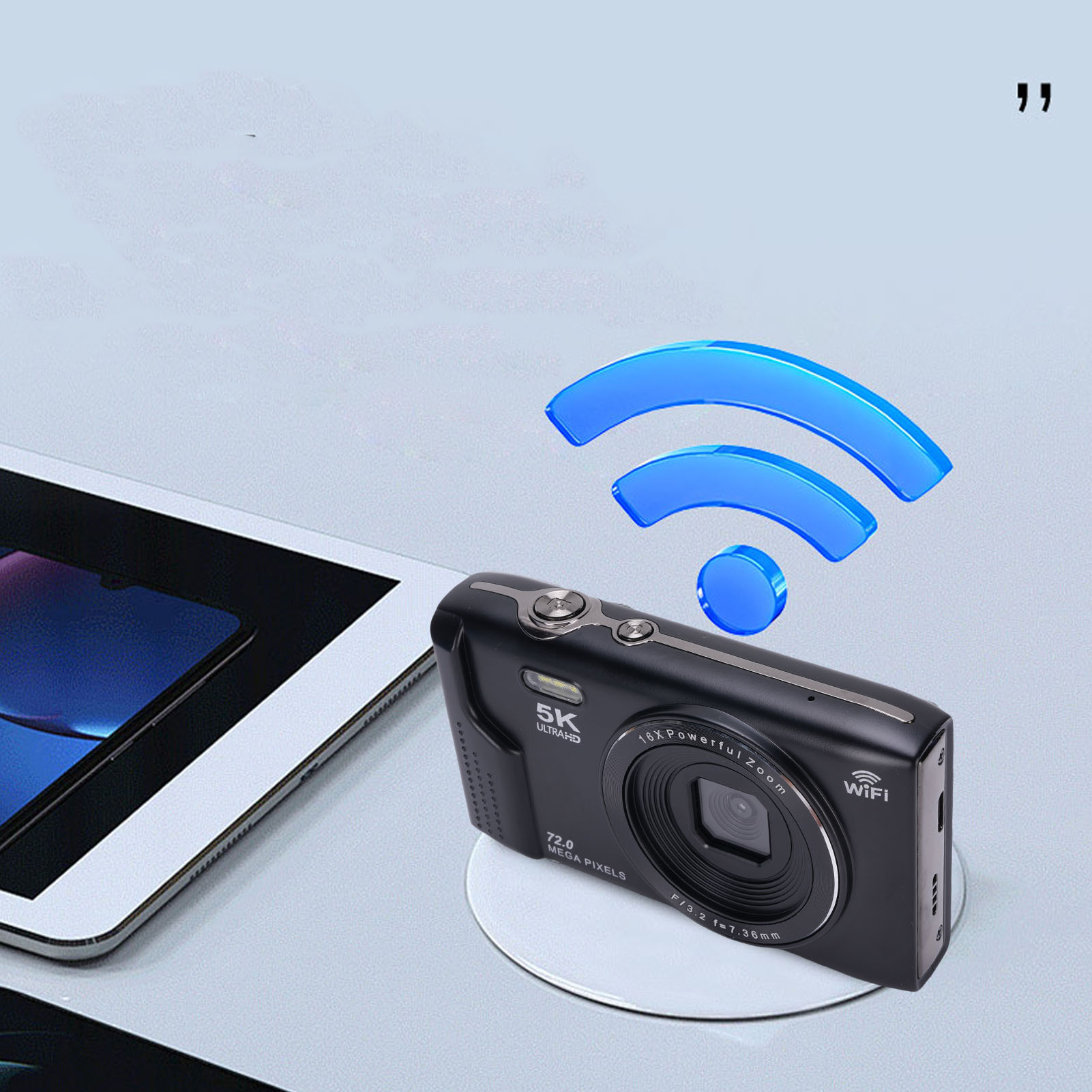 5Kデジタルカメラ 72MP 16倍ズーム ポータブル 2. - Photography Lighting For Beginners のレビューと価格