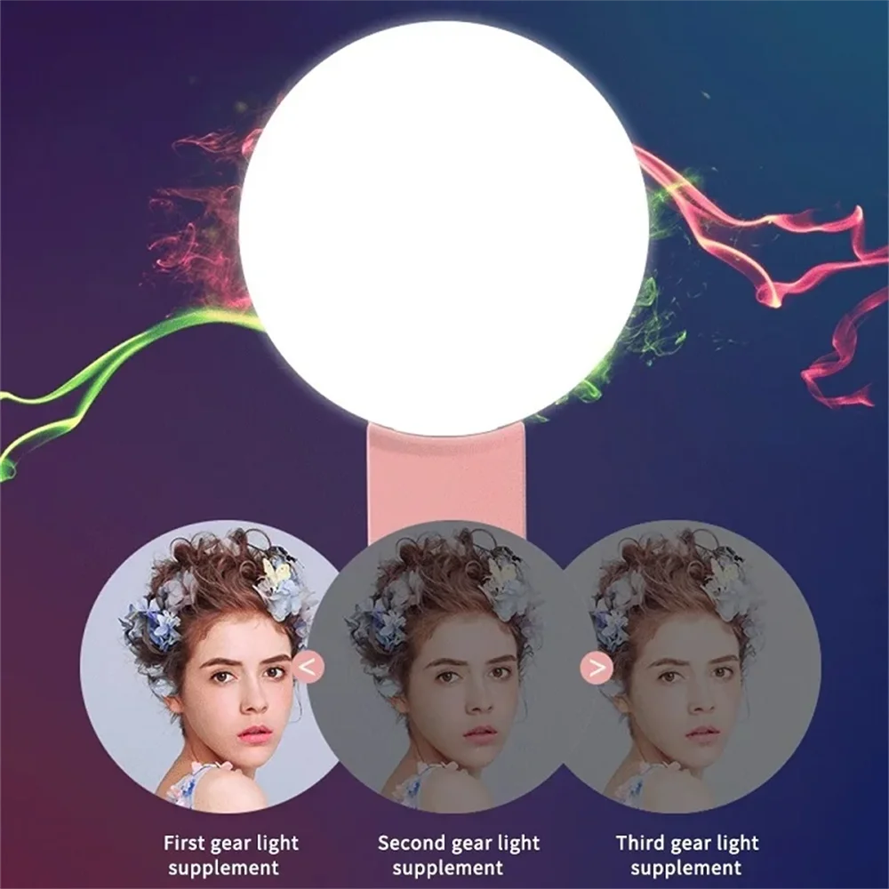 携帯用ミニ自撮りリングライト、LEDランプ、USB充電式、写 - Photography Lighting Description のレビューと価格