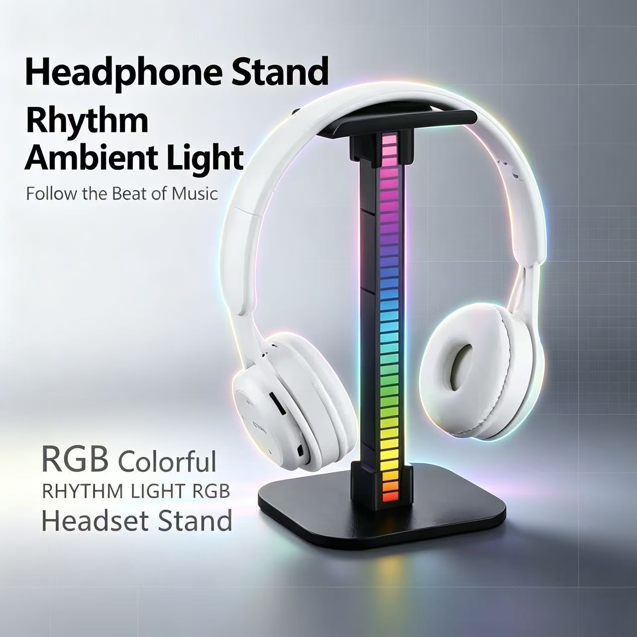 USBゲーミングヘッドホンスタンド RGBリズムライト付き  - Photography Lighting Game のレビューと価格