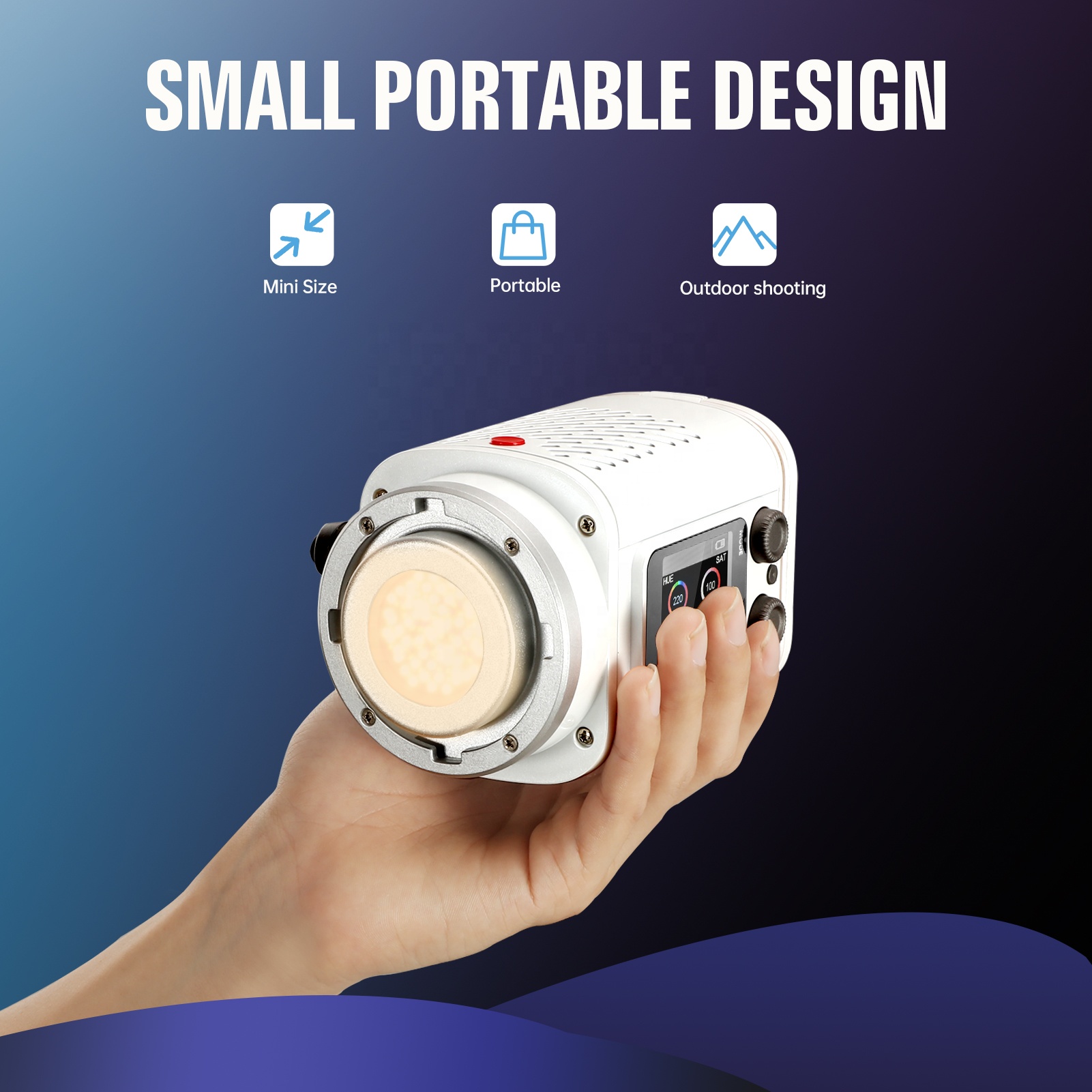 JINBEI EF-60BI 60 ワット写真撮影照明ポータ - Photography Lighting Handheld のレビューと価格