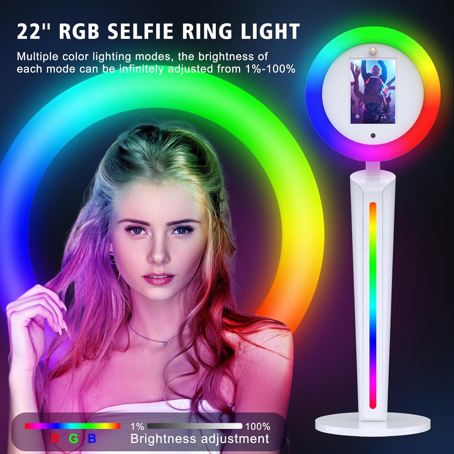 ポータブルiPadフォトブースマシン、リモートアプリ制御、R - Photography Lighting Kit Portable のレビューと価格