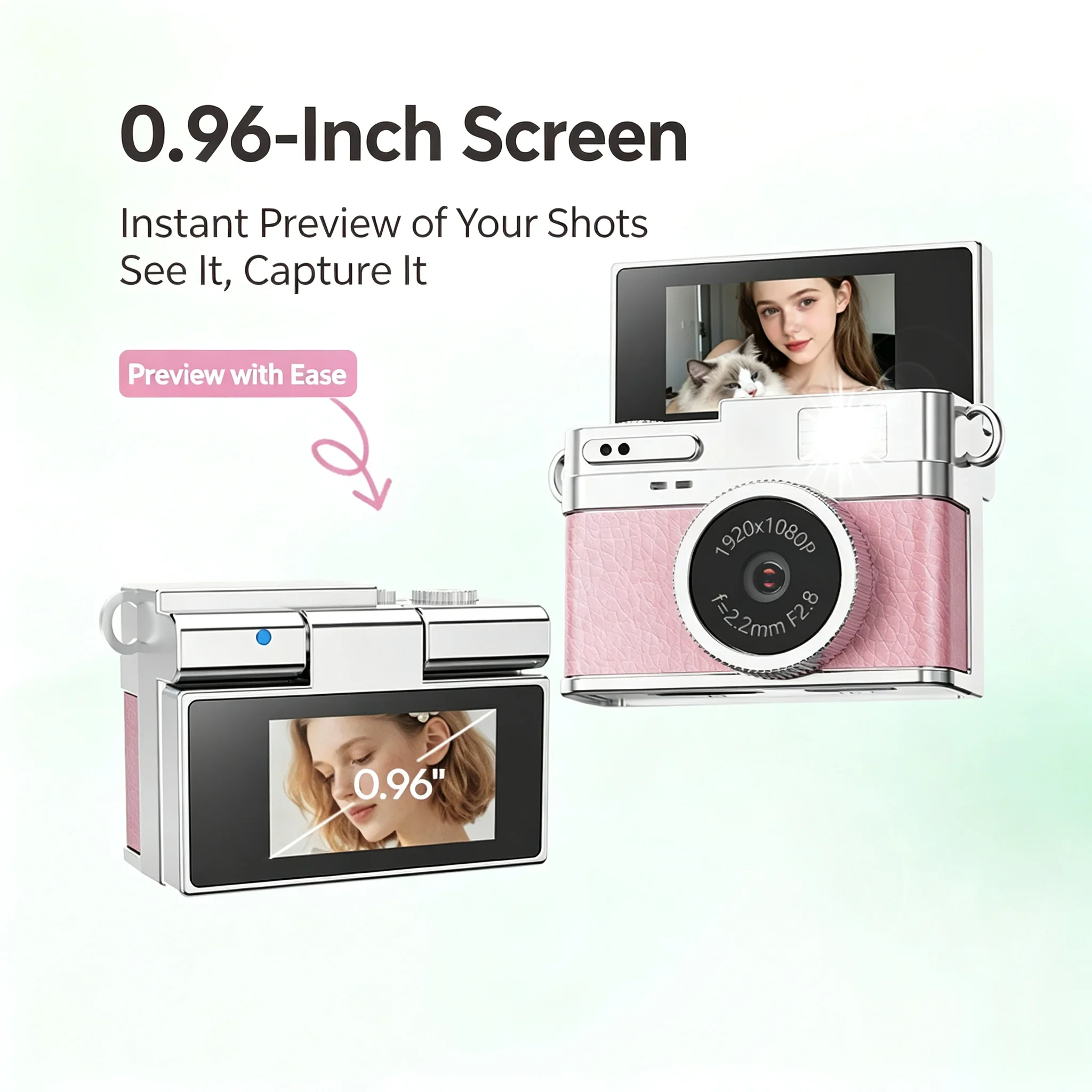 携帯用デジタルカメラ。0.96インチの画面、内蔵フィルライト - Photography Lighting For Beginners のレビューと価格